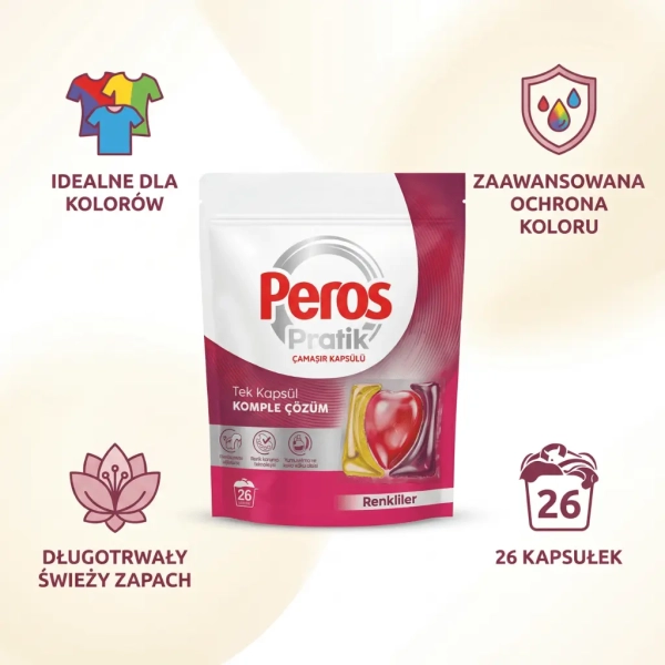 Peros Pratik kapsułki do prania kolorów 26 szt